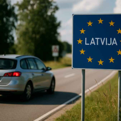 Jāreģistrējas rindā elektroniski, lai ar automašīnu šķērsotu robežu